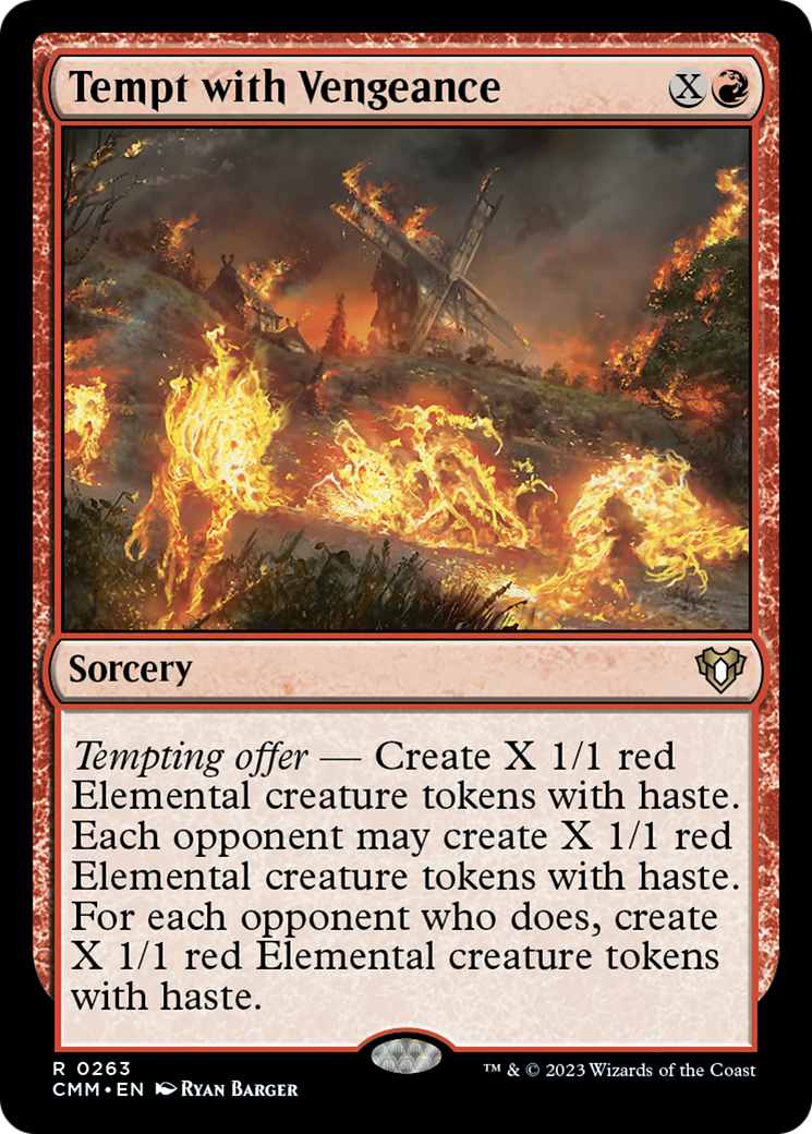 Tempt with Vengeance [Commander Masters] | Shuffle n Cut Hobbies & Games