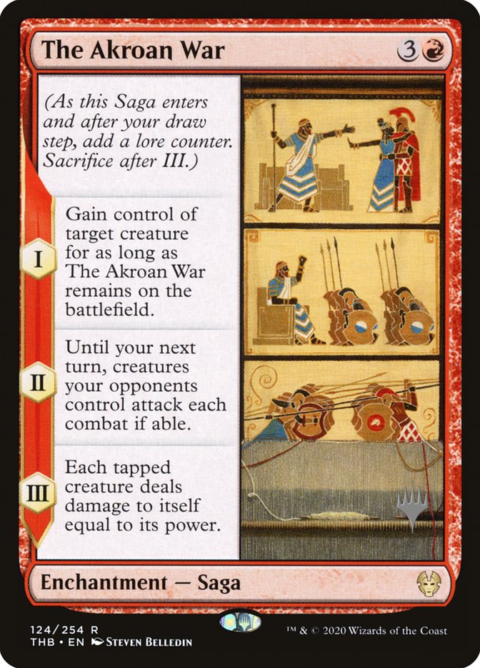 The Akroan War (Promo Pack) [Theros Beyond Death Promos] | Shuffle n Cut Hobbies & Games
