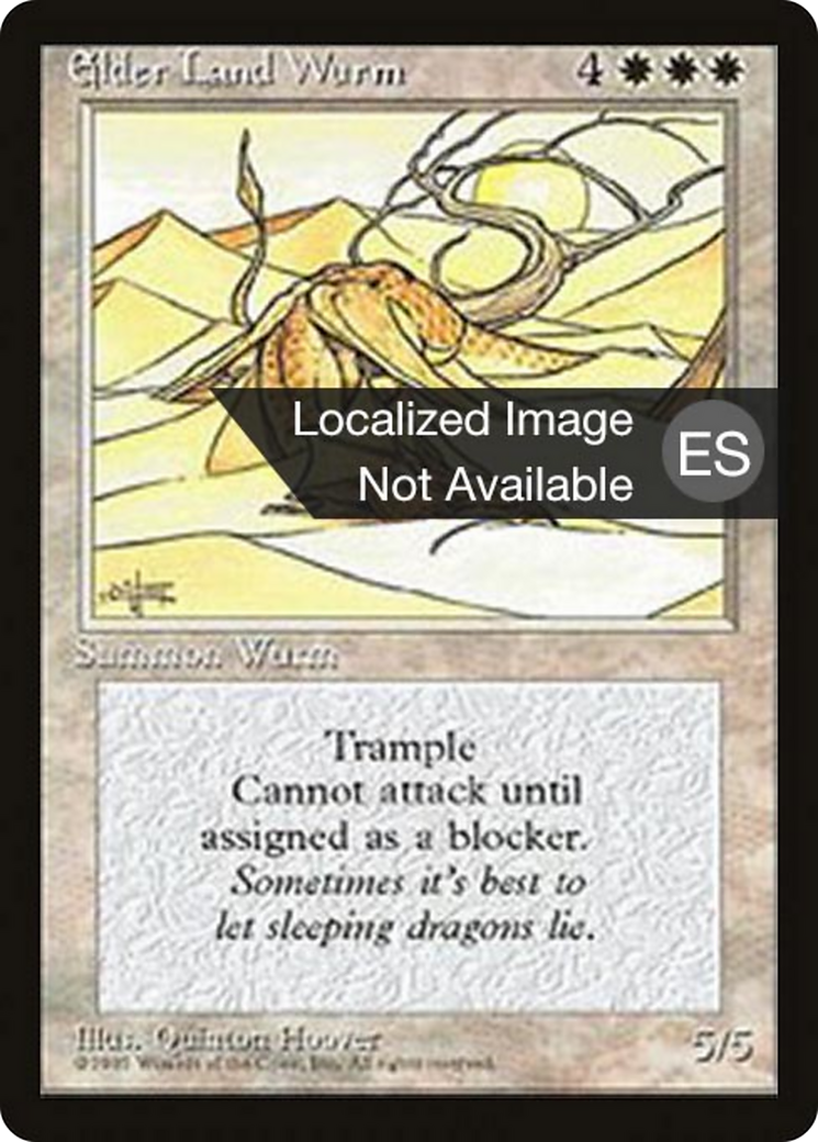 Elder Land Wurm [Fourth Edition Foreign Black Border] | Shuffle n Cut Hobbies & Games