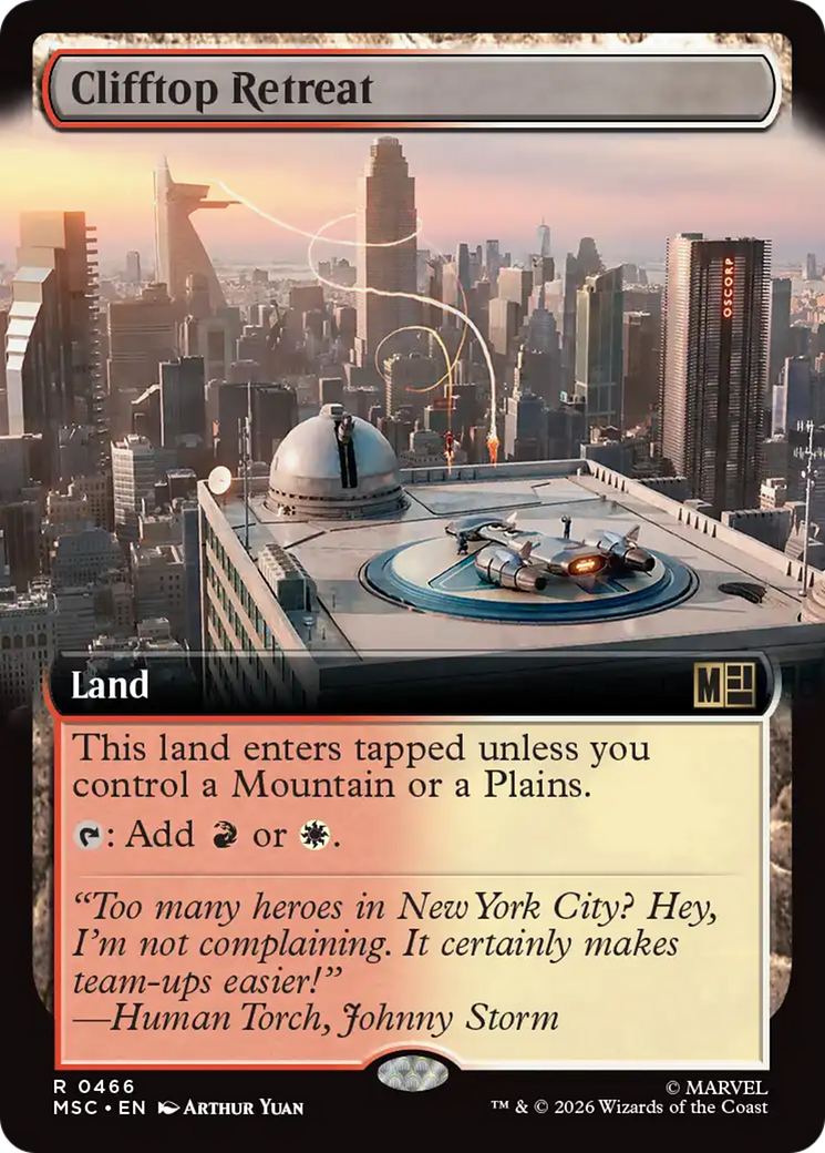 Clifftop Retreat (Extended Art) [Marvel Super Heroes Commander] | Shuffle n Cut Hobbies & Games