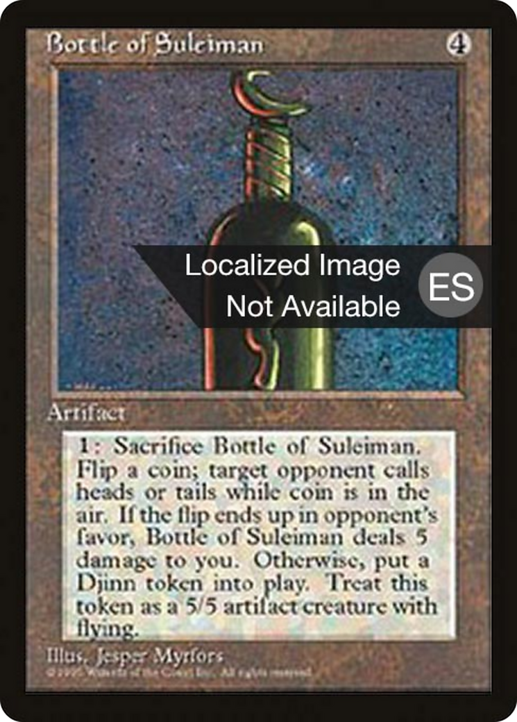 Bottle of Suleiman [Fourth Edition Foreign Black Border] | Shuffle n Cut Hobbies & Games