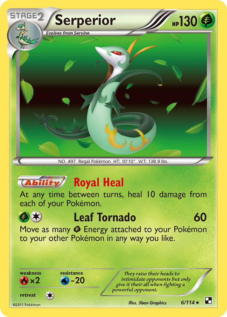 Serperior (6/114) [Black & White: Base Set] | Shuffle n Cut Hobbies & Games