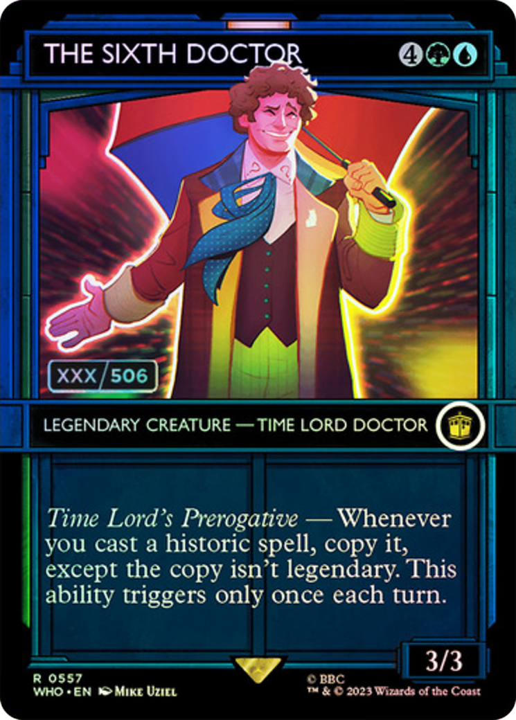 The Sixth Doctor (Serial Numbered) [Doctor Who] | Shuffle n Cut Hobbies & Games