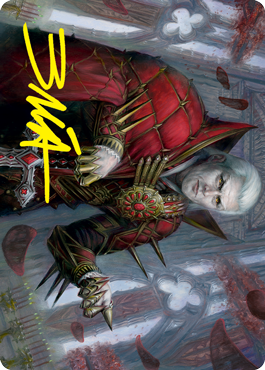 Edgar, Charmed Groom 1 Art Card (Gold-Stamped Signature) [Innistrad: Crimson Vow Art Series] | Shuffle n Cut Hobbies & Games