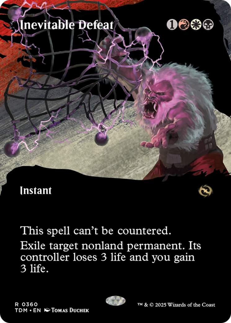 Inevitable Defeat (Borderless) [Tarkir: Dragonstorm] | Shuffle n Cut Hobbies & Games