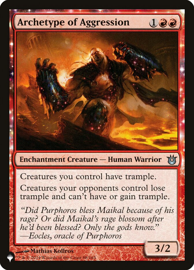 Archetype of Aggression [The List] | Shuffle n Cut Hobbies & Games