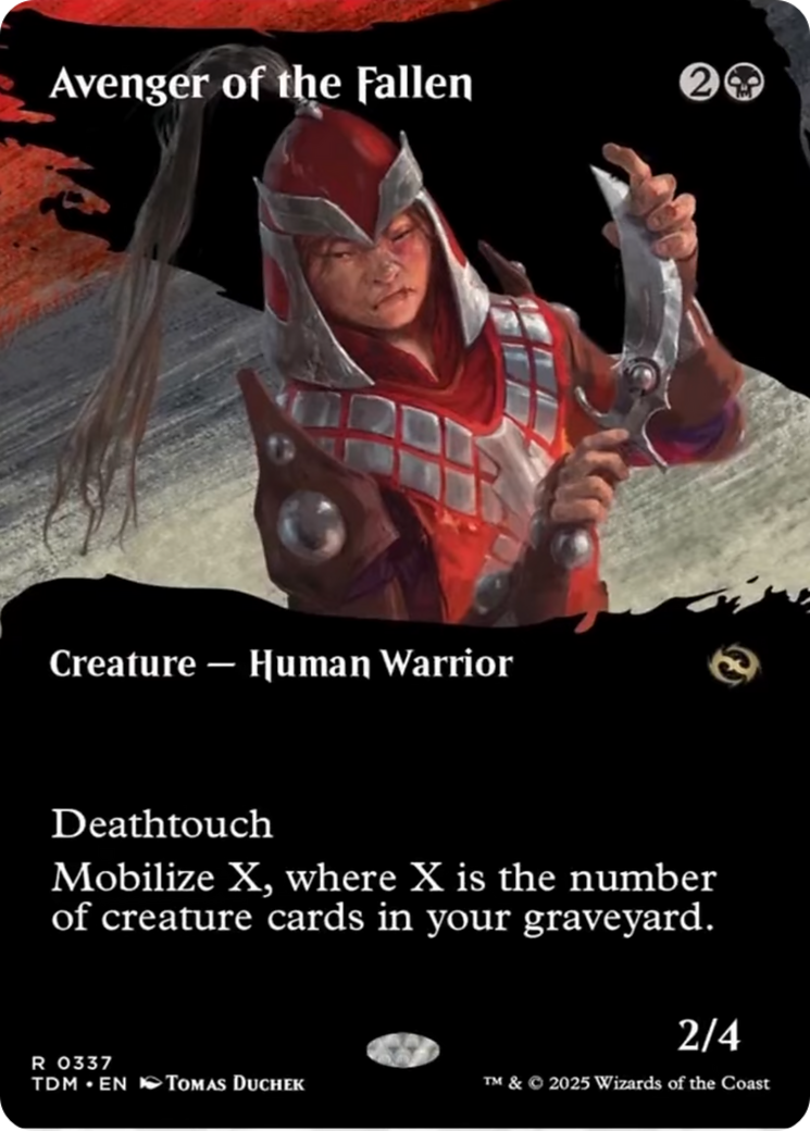 Avenger of the Fallen (Borderless) [Tarkir: Dragonstorm] | Shuffle n Cut Hobbies & Games