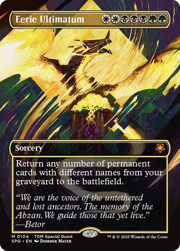 Eerie Ultimatum (Borderless) [Tarkir: Dragonstorm Special Guests] | Shuffle n Cut Hobbies & Games