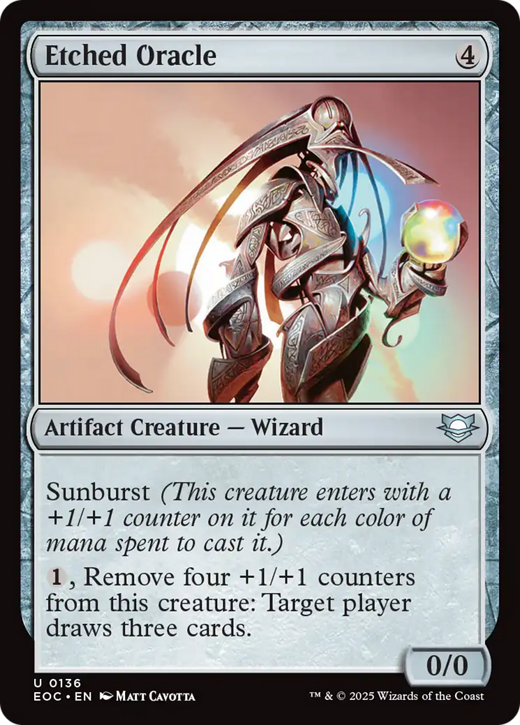 Etched Oracle [Edge of Eternities Commander] | Shuffle n Cut Hobbies & Games