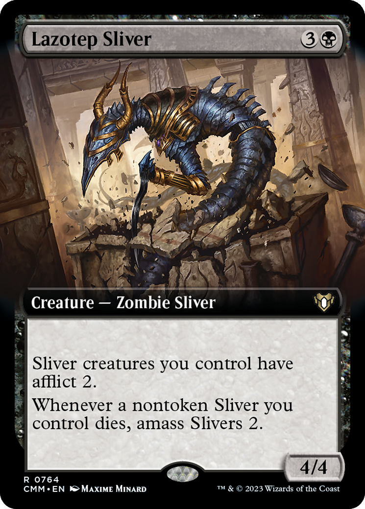 Lazotep Sliver (Extended Art) [Commander Masters] | Shuffle n Cut Hobbies & Games