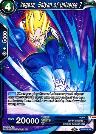Vegeta, Saiyan of Universe 7 (XD1-02) [Assault of the Saiyans] | Shuffle n Cut Hobbies & Games