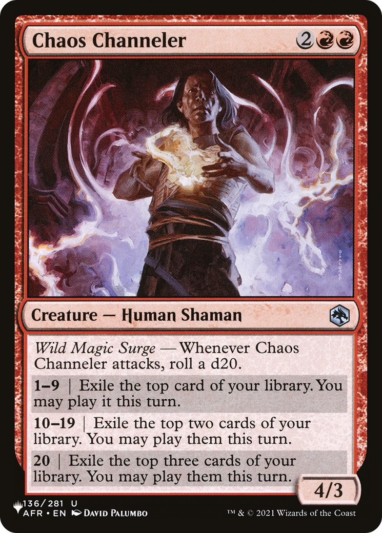 Chaos Channeler [The List] | Shuffle n Cut Hobbies & Games