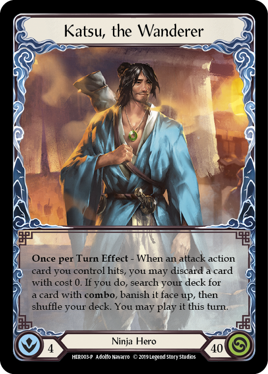 Katsu, the Wanderer [HER003-P] (Promo)  1st Edition Cold Foil | Shuffle n Cut Hobbies & Games