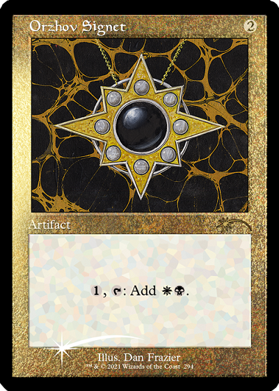 Orzhov Signet (Retro) (Foil Etched) [Secret Lair Drop Series] | Shuffle n Cut Hobbies & Games