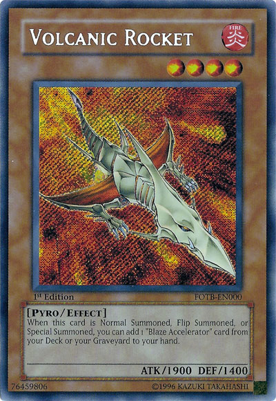 Volcanic Rocket [FOTB-EN000] Secret Rare | Shuffle n Cut Hobbies & Games