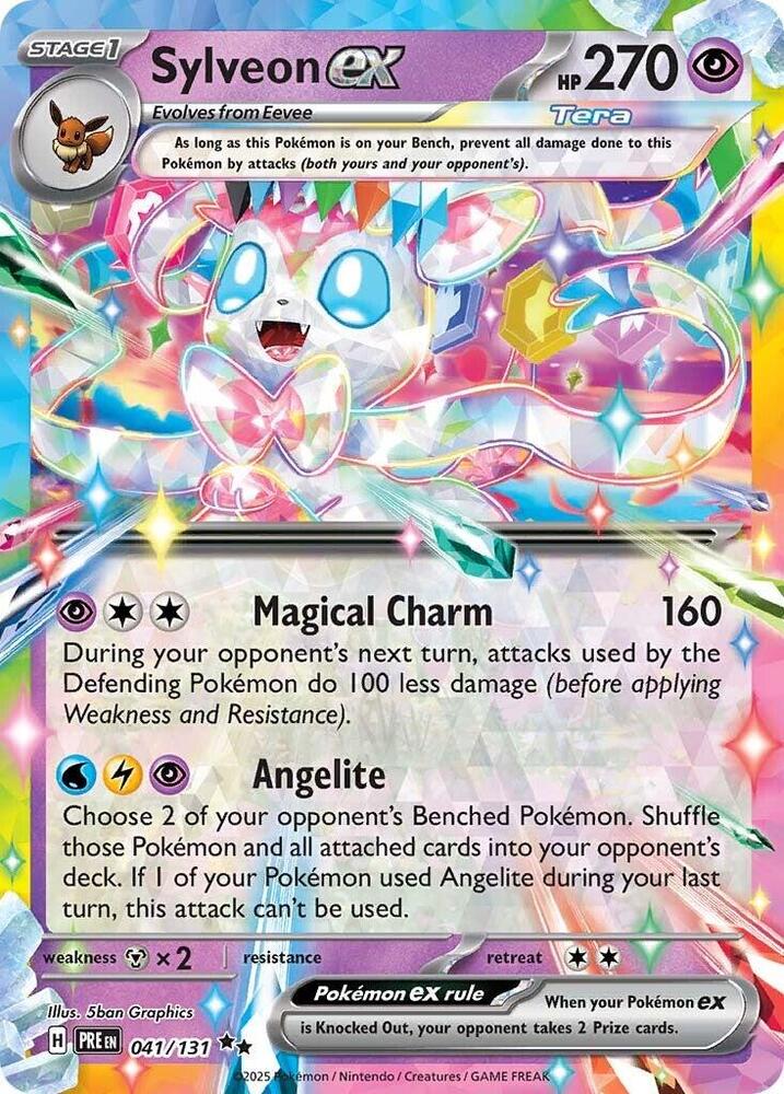Sylveon ex (041/131) [Scarlet & Violet: Prismatic Evolutions] | Shuffle n Cut Hobbies & Games