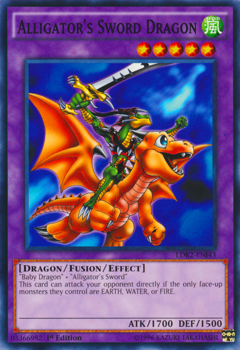 Alligator's Sword Dragon [LDK2-ENJ43] Common | Shuffle n Cut Hobbies & Games