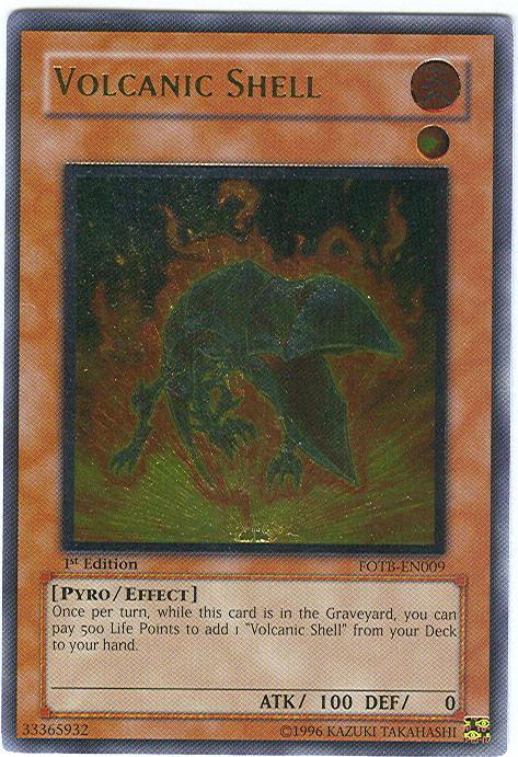 Volcanic Shell [FOTB-EN009] Ultimate Rare | Shuffle n Cut Hobbies & Games