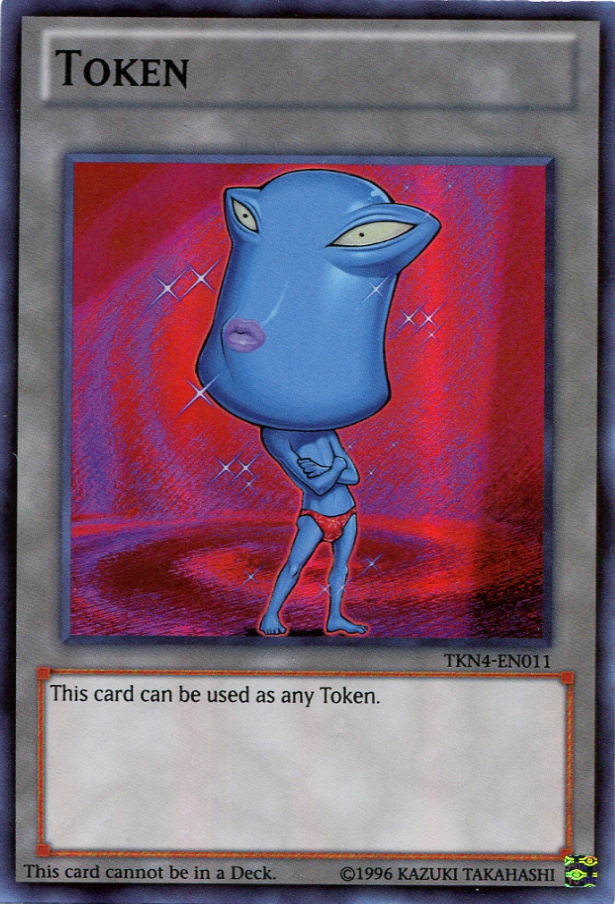 Ojama Token (Blue) [TKN4-EN011] Super Rare | Shuffle n Cut Hobbies & Games