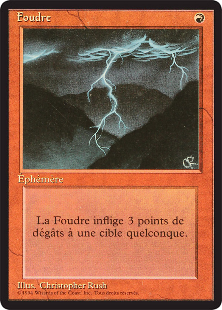 Lightning Bolt [Foreign Black Border] | Shuffle n Cut Hobbies & Games