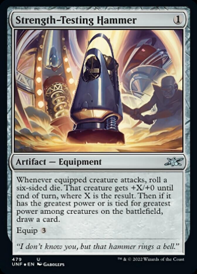 Strength-Testing Hammer (Galaxy Foil) [Unfinity] | Shuffle n Cut Hobbies & Games