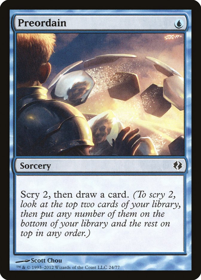Preordain [Duel Decks: Venser vs. Koth] | Shuffle n Cut Hobbies & Games