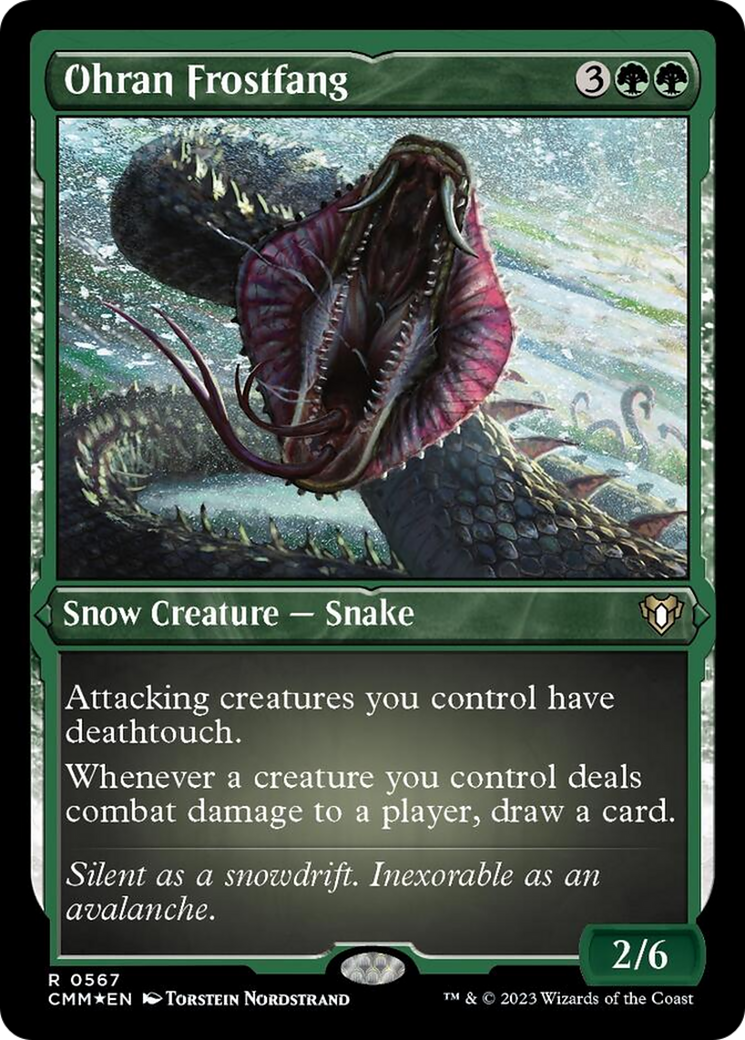 Ohran Frostfang (Foil Etched) [Commander Masters] | Shuffle n Cut Hobbies & Games