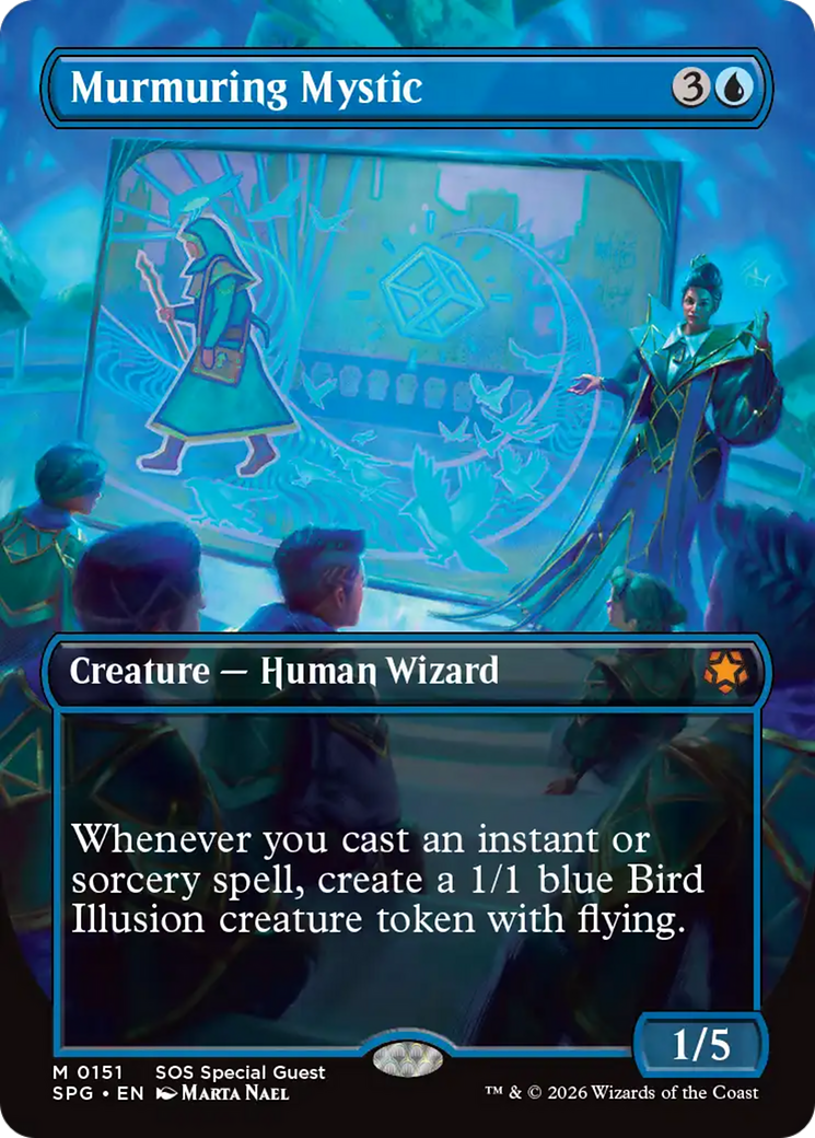 Murmuring Mystic (Borderless) [Secrets of Strixhaven Special Guests] | Shuffle n Cut Hobbies & Games