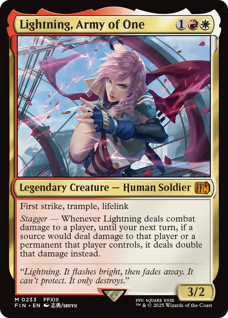 Lightning, Army of One [FINAL FANTASY] | Shuffle n Cut Hobbies & Games