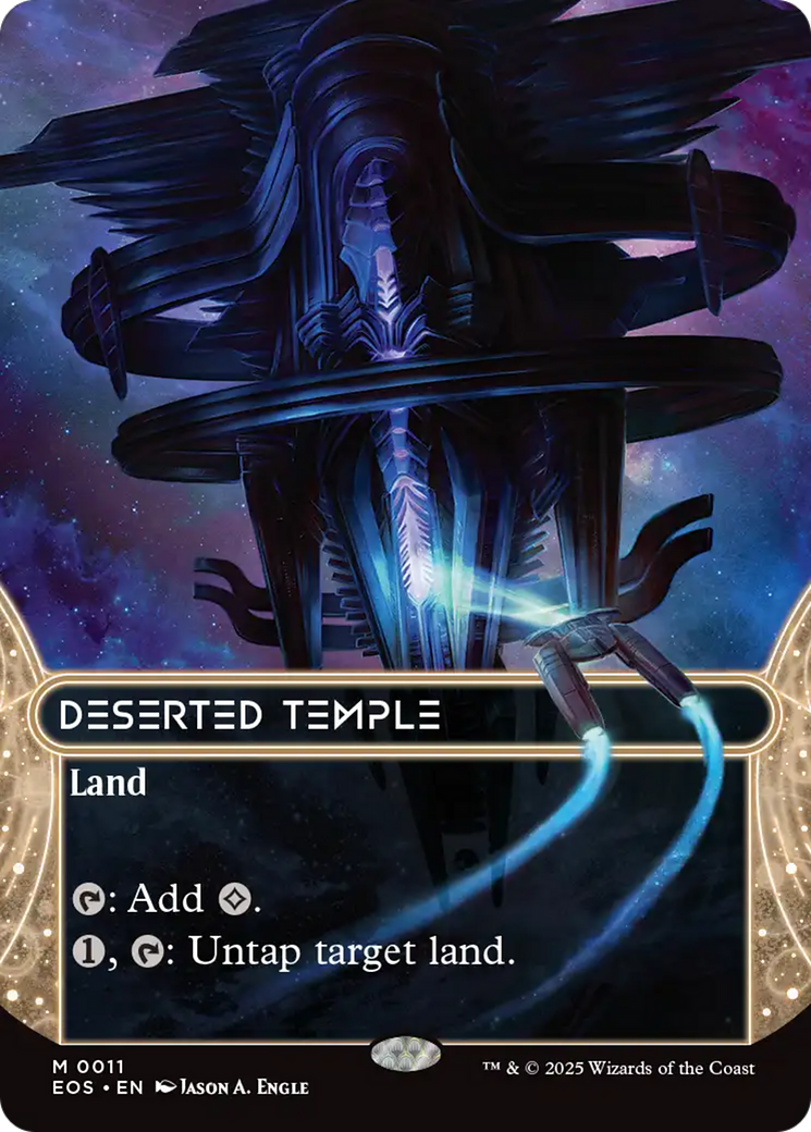 Deserted Temple (0011) (Borderless) [Edge of Eternities: Stellar Sights] | Shuffle n Cut Hobbies & Games
