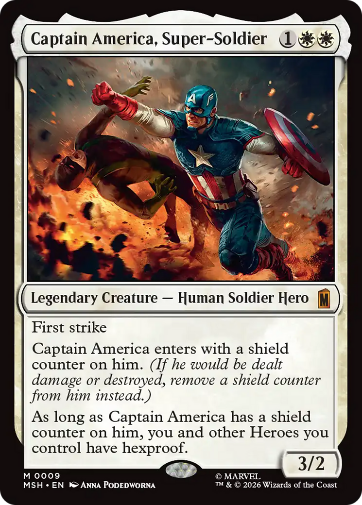 Captain America, Super-Soldier [Marvel Super Heroes] | Shuffle n Cut Hobbies & Games
