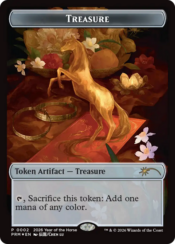 Treasure Token (Year of the Horse 2026) [Standard Showdown Promos Tokens] | Shuffle n Cut Hobbies & Games