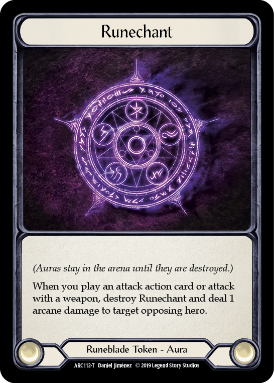 Runechant // Nebula Blade [ARC112-T // ARC077-T] (Arcane Rising)  1st Edition Normal | Shuffle n Cut Hobbies & Games