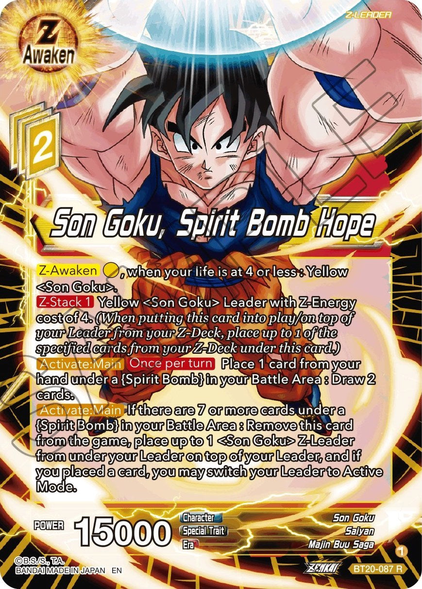 Son Goku, Spirit Bomb Hope (BT20-087) [Power Absorbed] | Shuffle n Cut Hobbies & Games