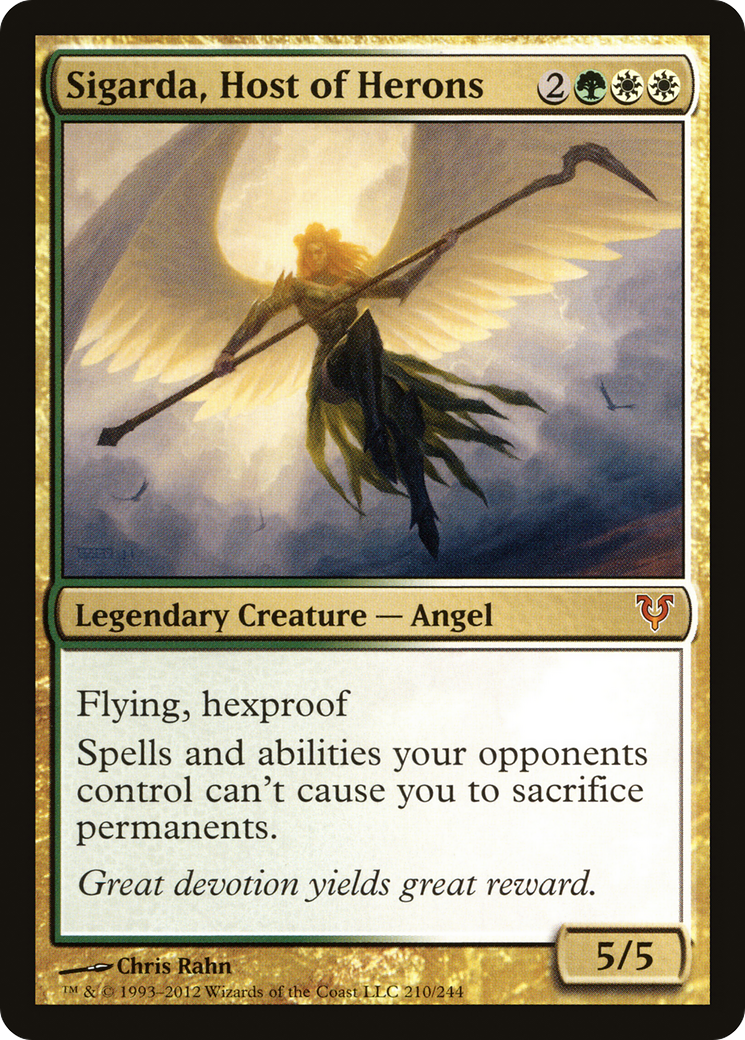 Sigarda, Host of Herons (SPN) [Avacyn Restored] | Shuffle n Cut Hobbies & Games