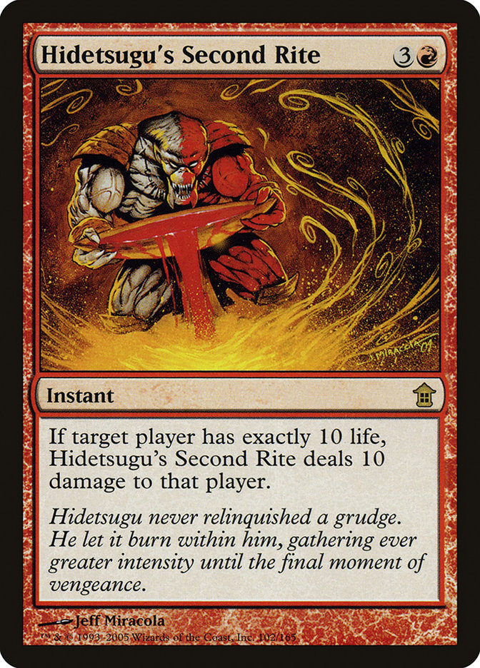 Hidetsugu's Second Rite [Saviors of Kamigawa] | Shuffle n Cut Hobbies & Games