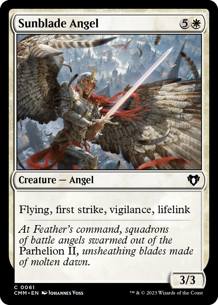 Sunblade Angel [Commander Masters] | Shuffle n Cut Hobbies & Games