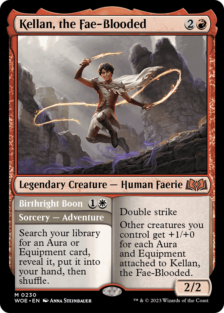 Kellan, the Fae-Blooded // Birthright Boon [Wilds of Eldraine] | Shuffle n Cut Hobbies & Games
