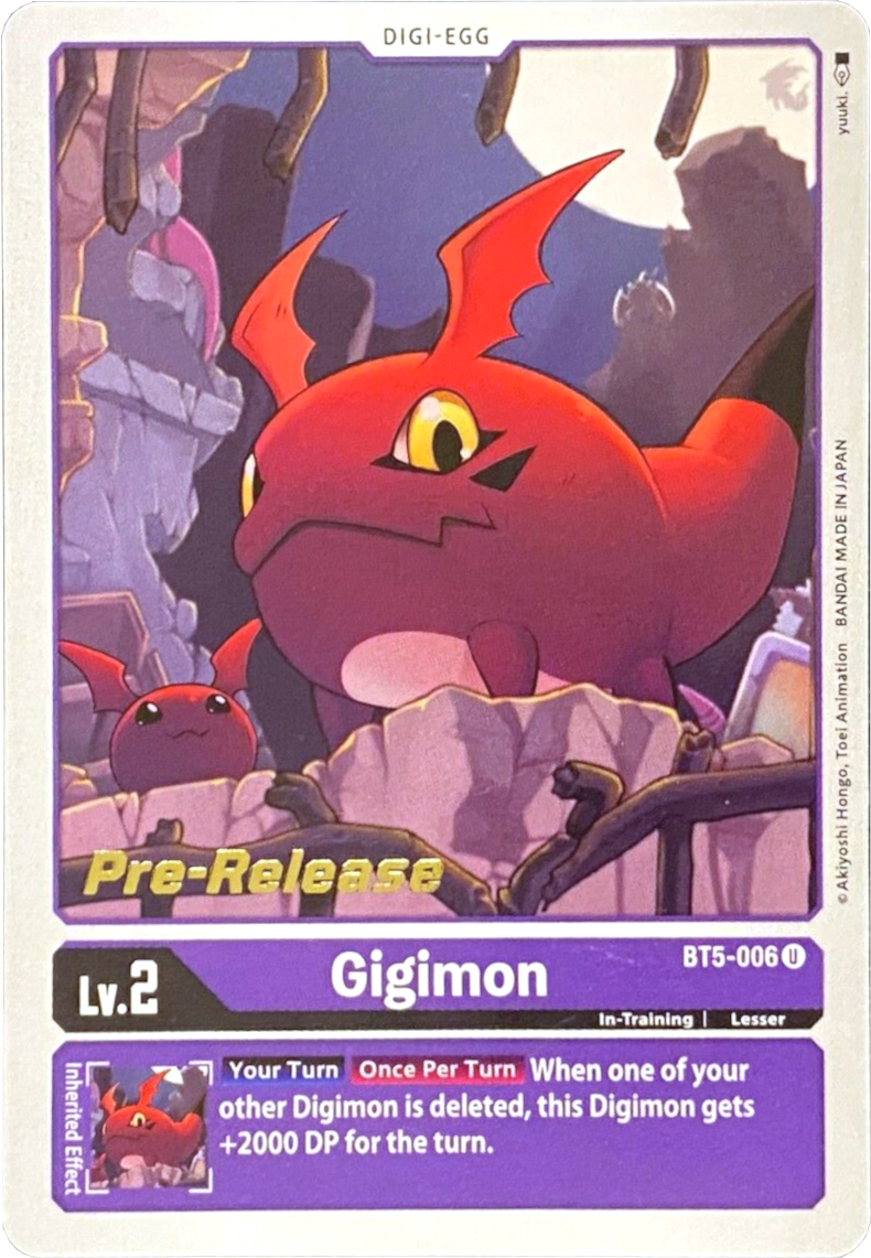 Gigimon [BT5-006] [Battle of Omni Pre-Release Promos] | Shuffle n Cut Hobbies & Games