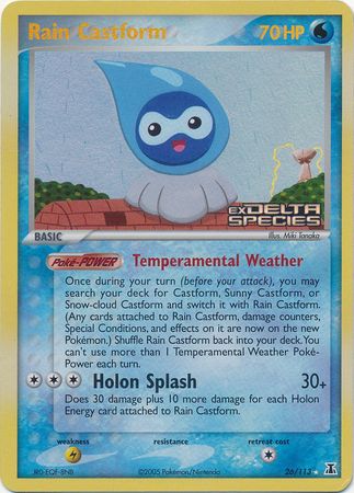 Rain Castform (26/113) (Stamped) [EX: Delta Species] | Shuffle n Cut Hobbies & Games