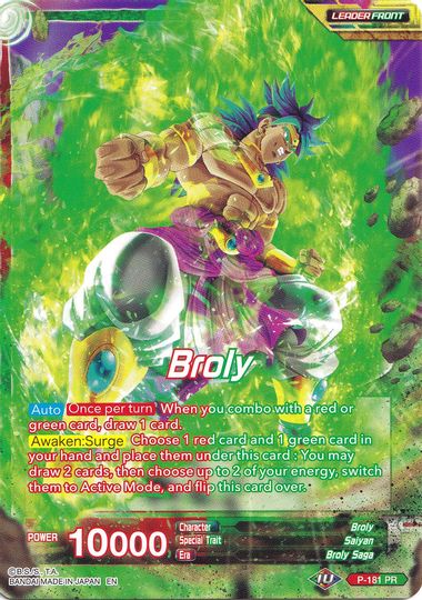 Broly // Broly, Surge of Brutality (Collector's Selection Vol. 1) (P-181) [Promotion Cards] | Shuffle n Cut Hobbies & Games