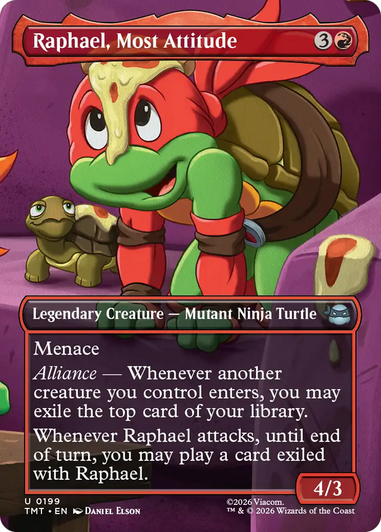 Raphael, Most Attitude (Borderless) [Teenage Mutant Ninja Turtles] | Shuffle n Cut Hobbies & Games