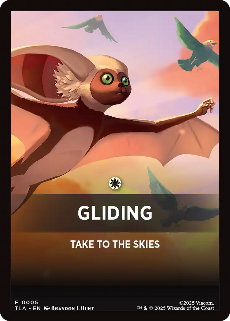 Gliding Theme Card [Avatar: The Last Airbender Tokens] | Shuffle n Cut Hobbies & Games
