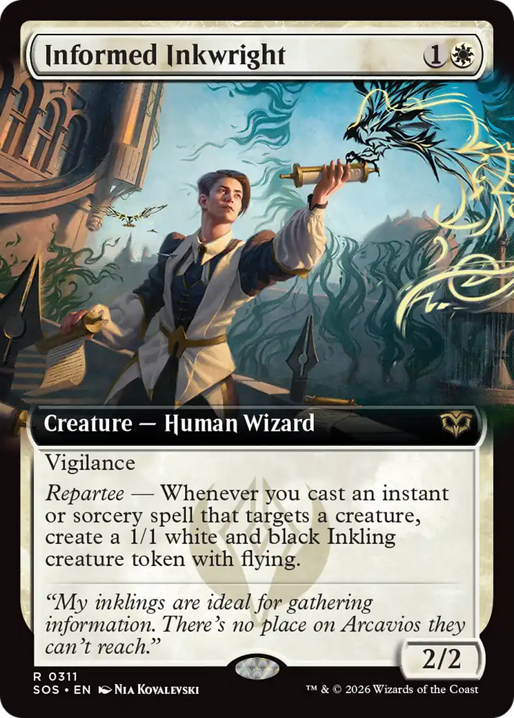 Informed Inkwright (Extended Art) [Secrets of Strixhaven] | Shuffle n Cut Hobbies & Games