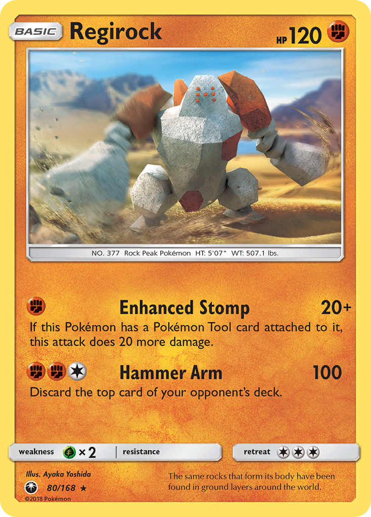 Regirock (80/168) [Sun & Moon: Celestial Storm] | Shuffle n Cut Hobbies & Games