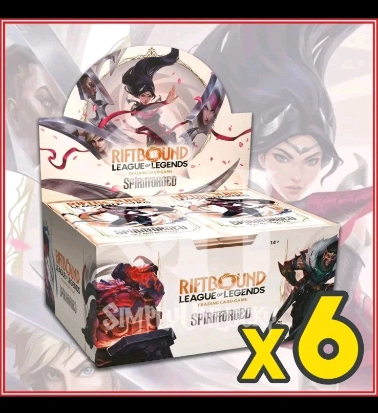 Riftbound: League of Legends Booster Case – SpiritForged ($50 Discount if Paid Via Bank Deposit or Instore) | Shuffle n Cut Hobbies & Games