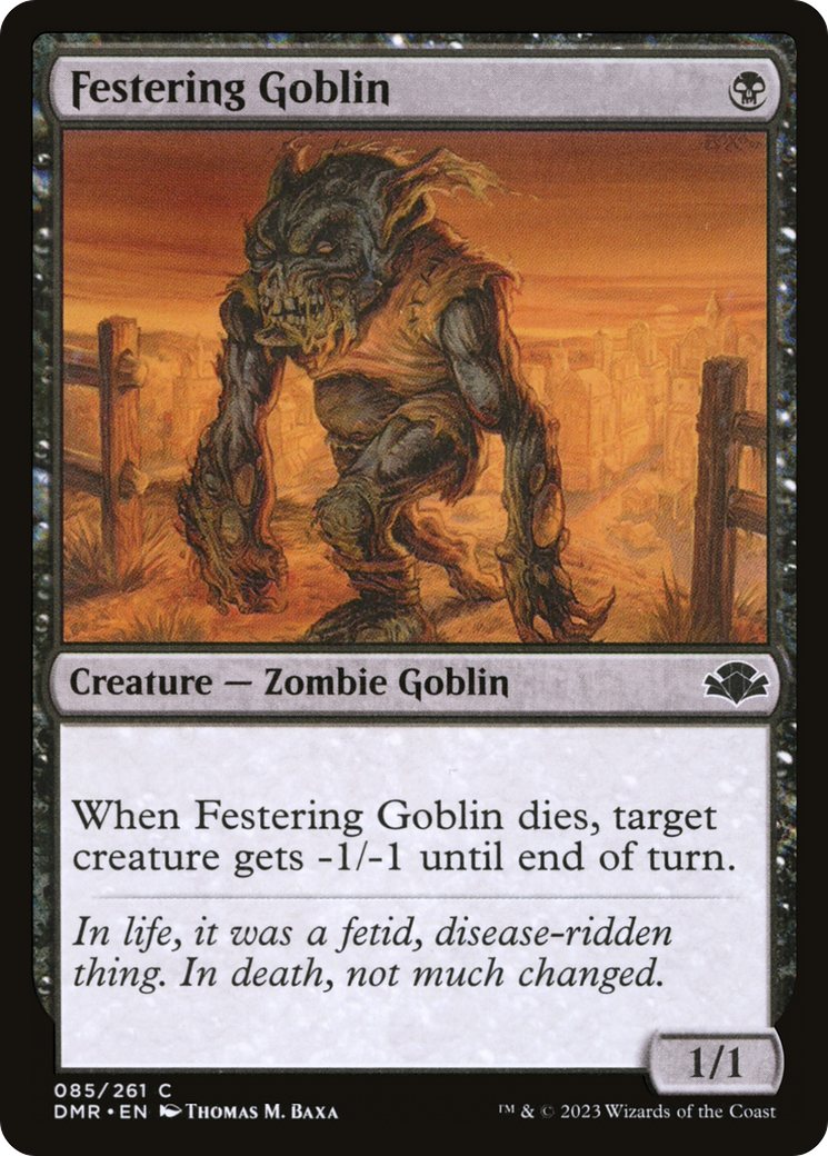 Festering Goblin [Dominaria Remastered] | Shuffle n Cut Hobbies & Games