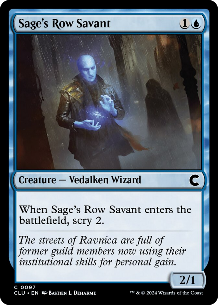 Sage's Row Savant [Ravnica: Clue Edition] | Shuffle n Cut Hobbies & Games