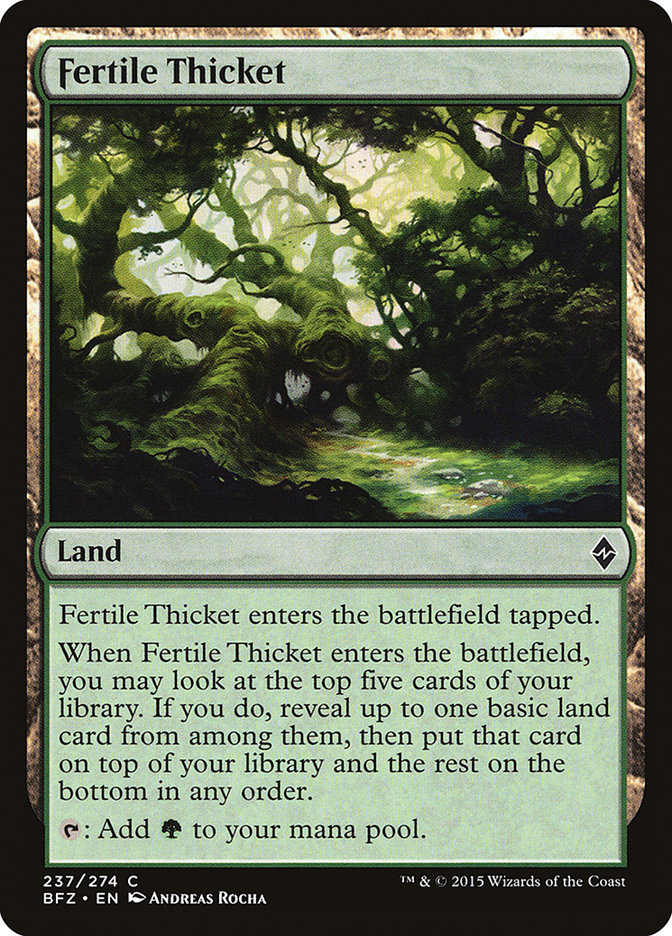 Fertile Thicket [Battle for Zendikar] | Shuffle n Cut Hobbies & Games