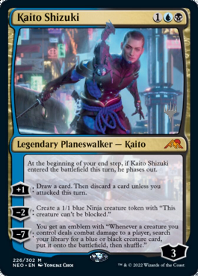 Kaito Shizuki (Promo Pack) [Kamigawa: Neon Dynasty Promos] | Shuffle n Cut Hobbies & Games